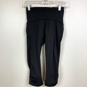LULULEMON Mesh Side Leggings size 4 yoga running cropped